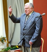 Virgilijus Juodakis per savo jubiliejinį vakarą. 2014 metai